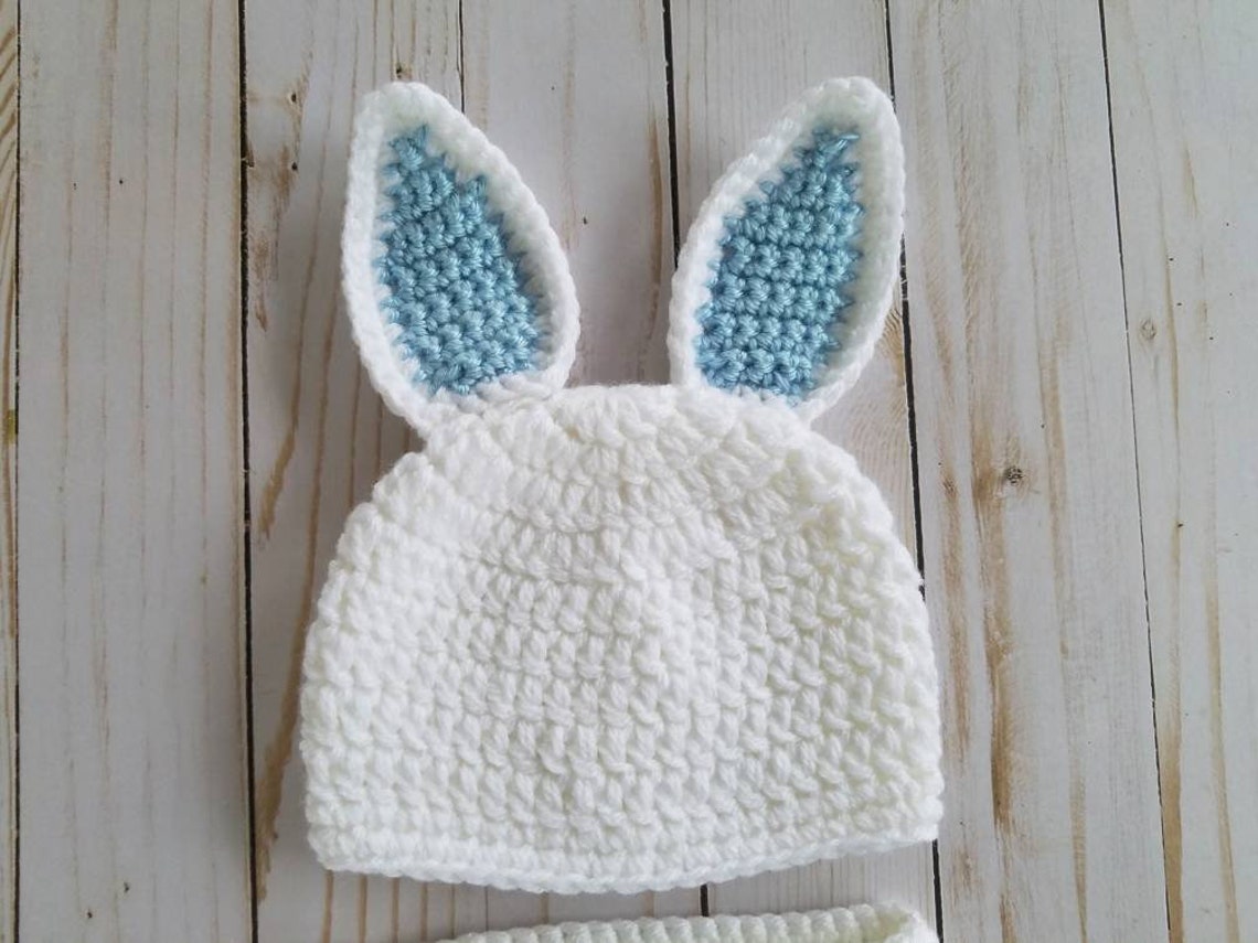 Baby Boy Bunny Outfit Baby Blue Easter Bunny Photo Prop Etsy