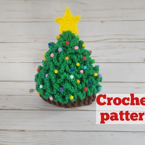 Crochet NEWBORN christmas tree hat PATTERN, christmas tree hat, christmas decorations, christmas hats tree hat, crochet hats