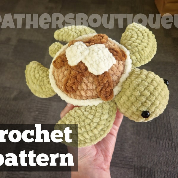 Crochet pancake turtle PATTERN, crochet turtle pattern, crochet pancake pattern, heathersboutiqueus, crochet patterns, pancake lovers