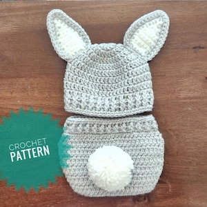 crochet bunny outfit PATTERN, 0-3 months bunny outfit pattern, Easter pattern, crochet Easter pattern, newborn bunny outfit pattern