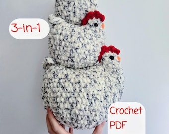 Häkelanleitung Huhn PDF - Amigurumi Huhn Häkelanleitung