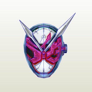 Kamen Rider Zi-O helmet pepakura unfold for foam