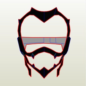 Kirishima Eijiro mask pepakura unfold for foam
