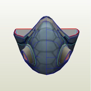 Valorant Viper&#39;s mask pepakura unfold for foam