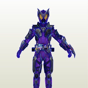 Kamen Rider Horobi full armor pepakura unfold for foam