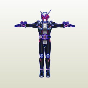 Kamen Rider Zi-O full armor pepakura unfold for foam