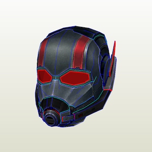 Ant-Man 2018 Movie helmet pepakura unfold for foam