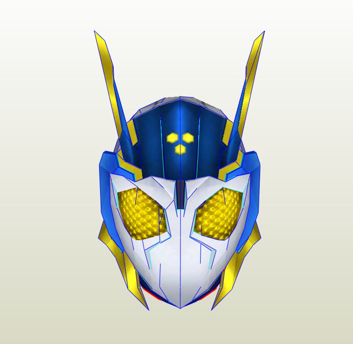 Kamen Rider Valkyrie Lightning Hornet Full Armor Pepakura Unfold for ...