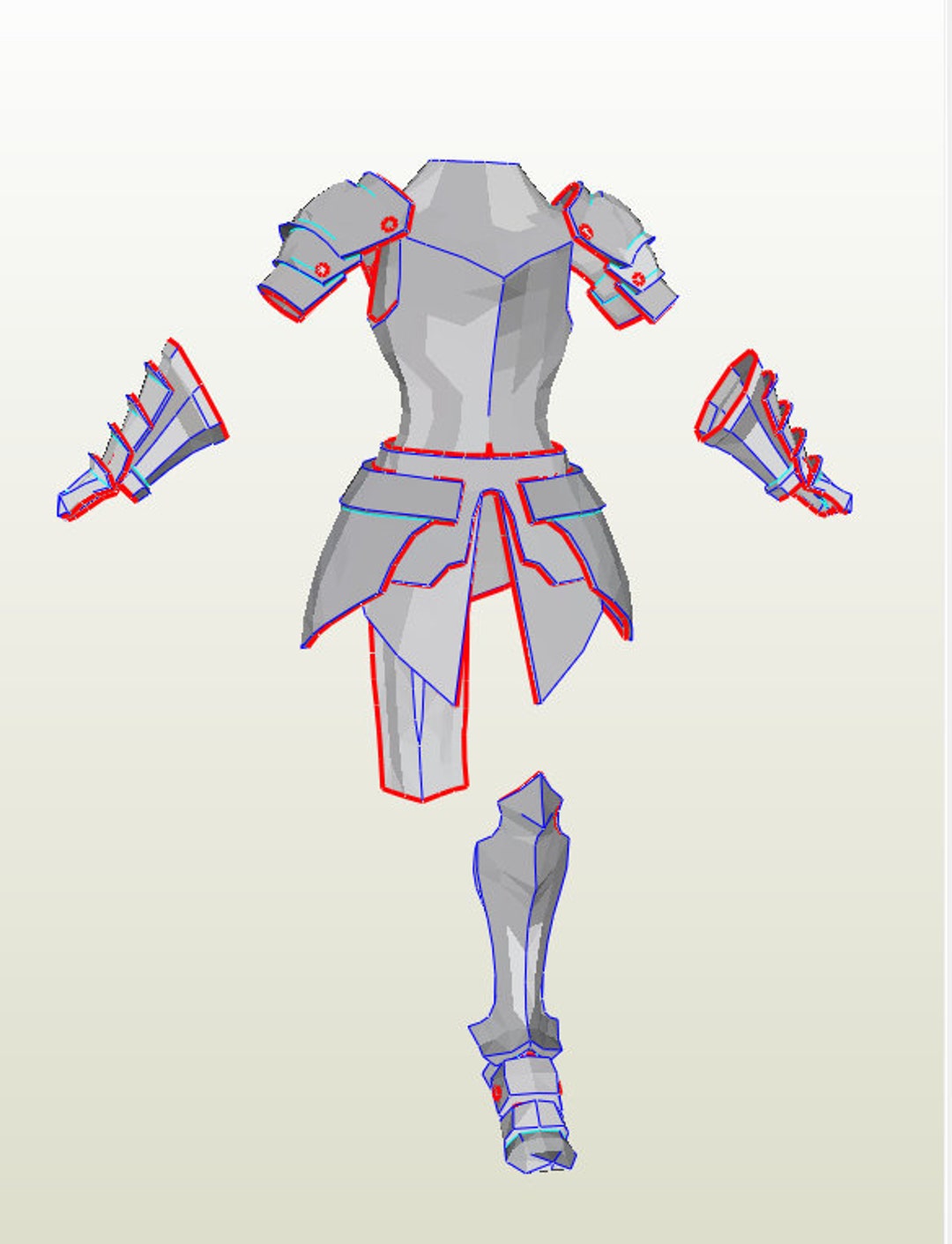 Fate Gawain Full Armor Pepakura Unfold for Foam - Etsy