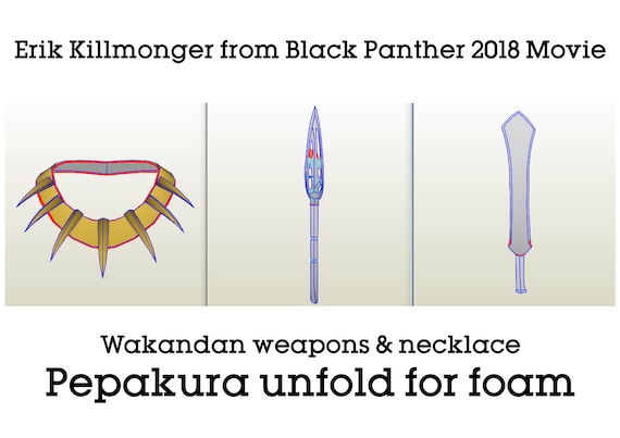 エリック・キルモンガー ワカンダの武器とネックレス ブラックパンサー