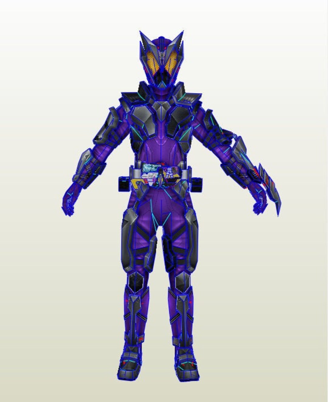 Kamen Rider Horobi Full Armor Pepakura Unfold for Foam - Etsy