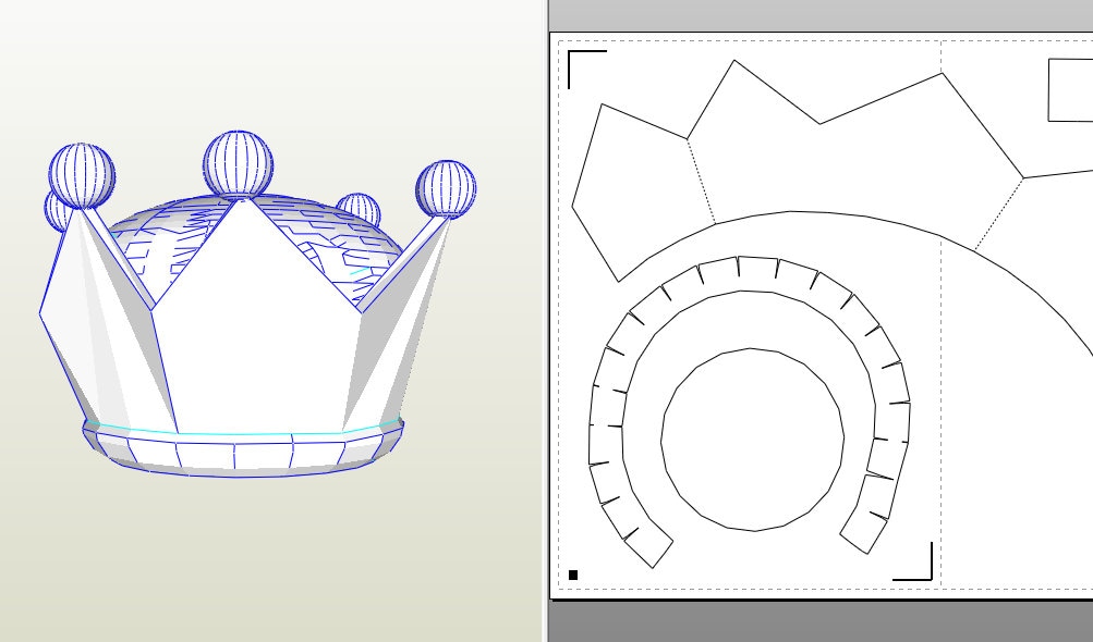 Bowsette Koppa Hime 2018 Supercrown , Horns and Shell Pepakura Unfold ...