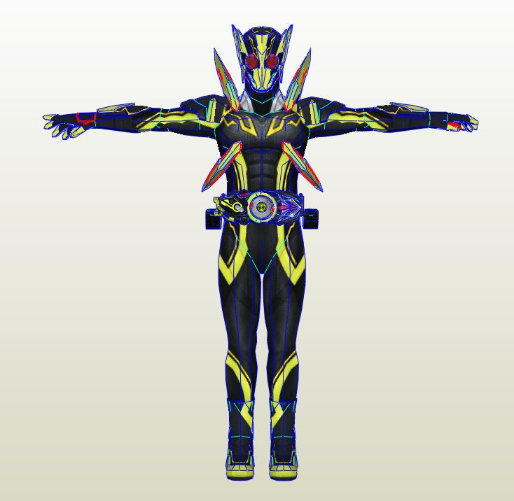 Kamen Rider Zero One Shining Hopper Full Armor Pepakura Unfold Etsy India Kamen Rider Zero One Shining Hopper Full Armor Pepakura Unfold Etsy India
