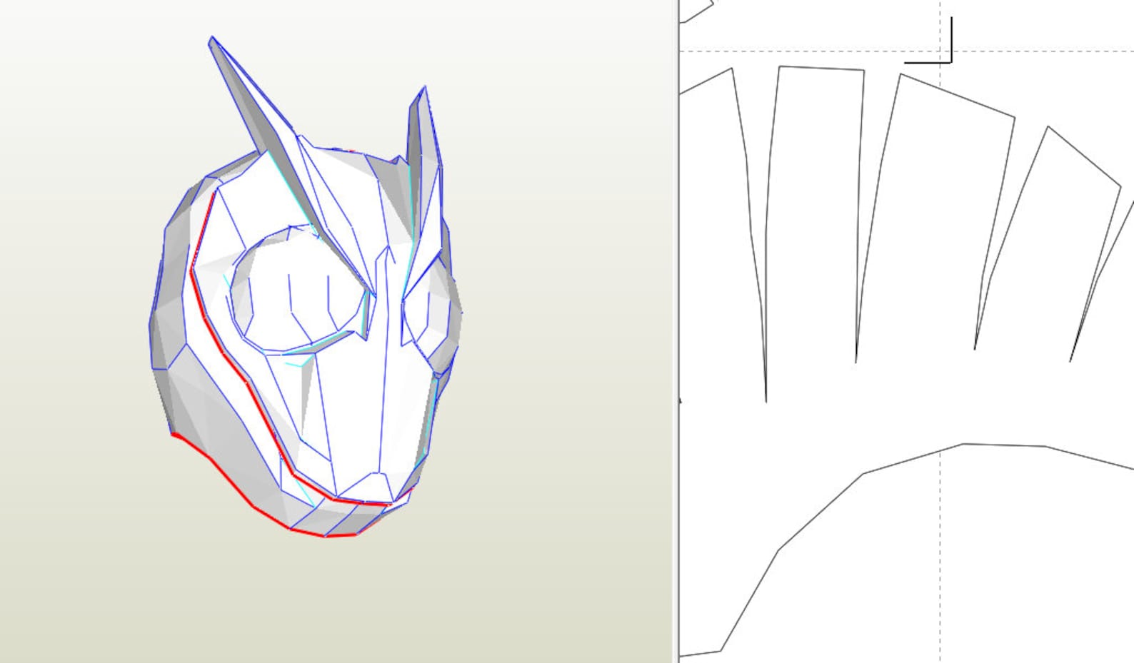 Kamen Rider Zero One Helmet Pepakura Unfold for Foam - Etsy
