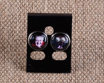 Pee Wee's Big Adventure inspired Large Marge earrings.