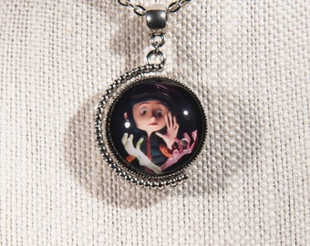 Coraline inspired double-sided/spinning Coraline/Other Spink and Forcible image pendant necklace