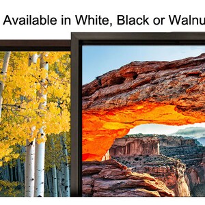 Frames for panorama canvas photographs - only available with canvas order from Bob Estrin Photography