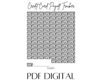 Credit Card Payoff Tracker (Printable)