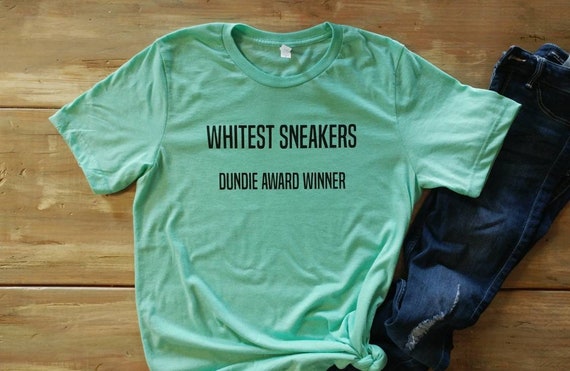 whitest sneaker award shirt