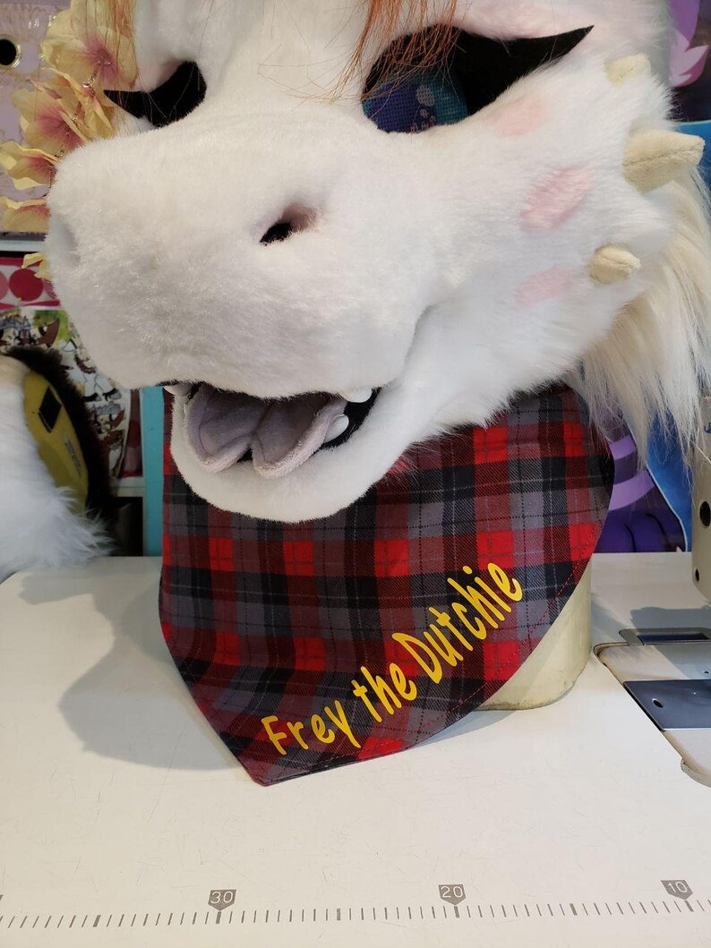 Fursuit Size Zipper pocket Bandana Etsy