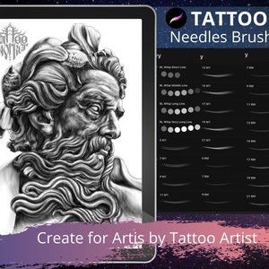 Procreate Tattoo Brushes | Procreate Tattoo Brush | Tattoo needles Brush | How to Tattoo | Learn tattoo | Tattoo needles Brushes | tattoos