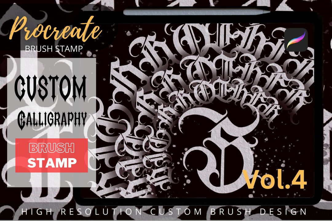 Calligraphy Tattoo, Calligraphy Grids, Brushes for Procreate
