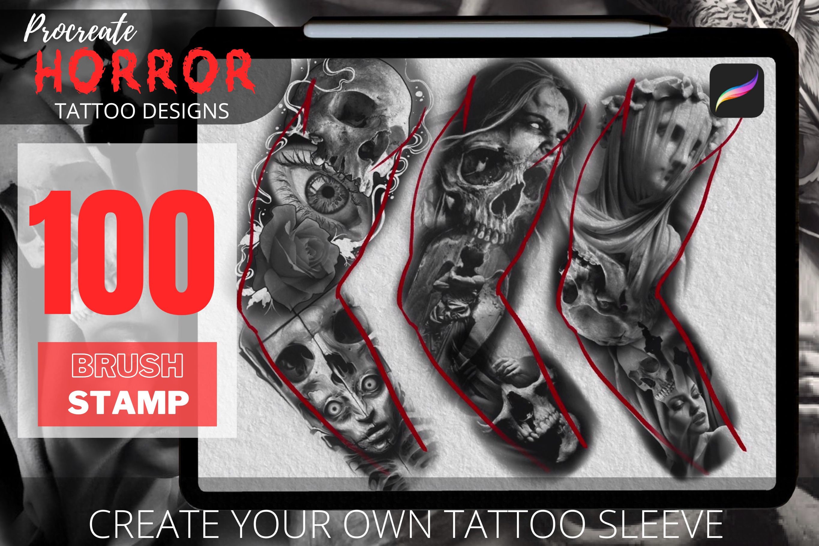 damon_tattoos killing the black and Grey horror. #tattoo #art #horror  #blackandgreytattoo #realism #sleeve #artist #tattoo design #guer... |  Instagram