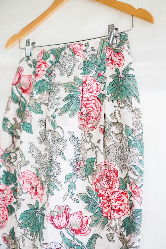 Vintage Clothing / 70s Floral Pencil Skirt / Vintage Floral Pencil Shirt / Vintage 70s Women's Clothing Pencil Skirt Floral Pattern