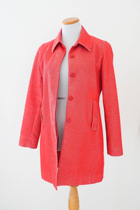 Vintage Lightweight Coat / Vintage Clothing / 80s Esprit Coat / Vintage Long Jacket / Women's Vintage Coat / Long Coat / Women's Jacket Coat