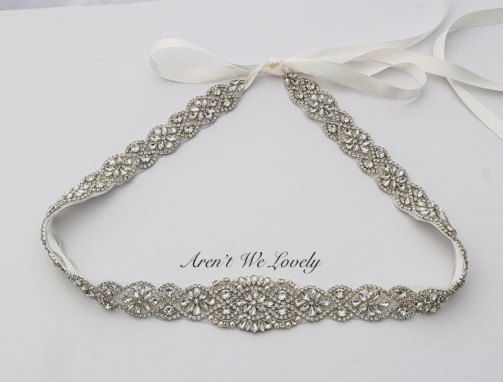 Adorainbow waist chain rhinestones belt Wedding dress girdle