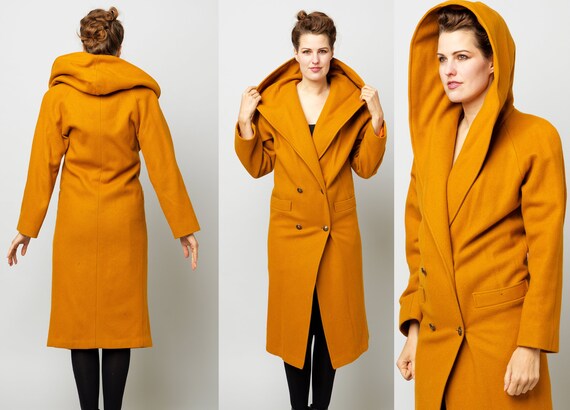 burnt orange duster coat