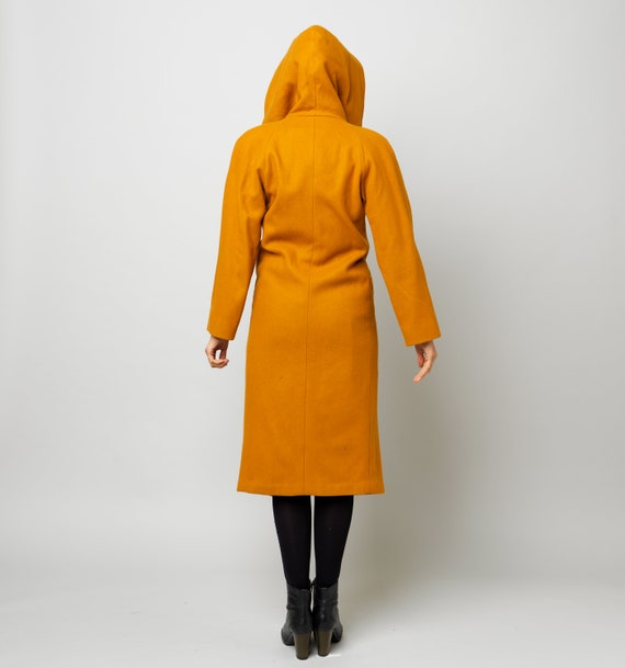 Awesome Mustard Yellow Burnt Orange Coat Dramatic Ove… Gem