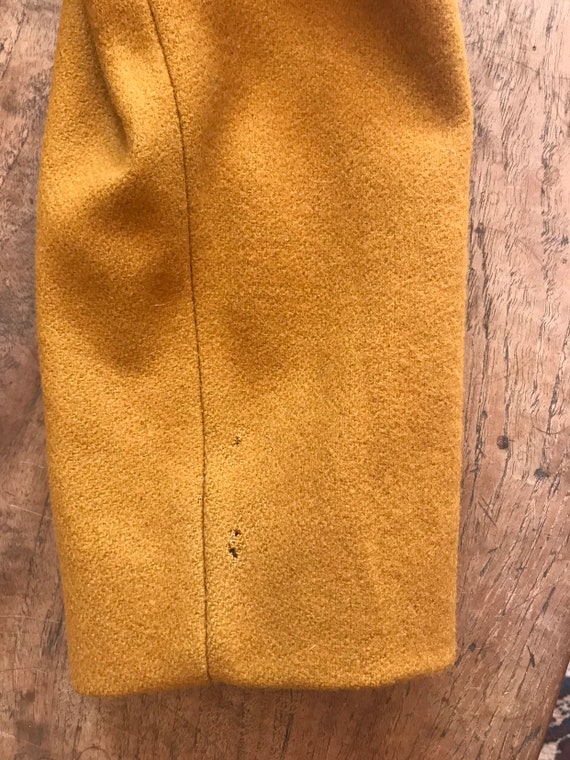 Awesome Mustard Yellow Burnt Orange Coat Dramatic Ove… Gem