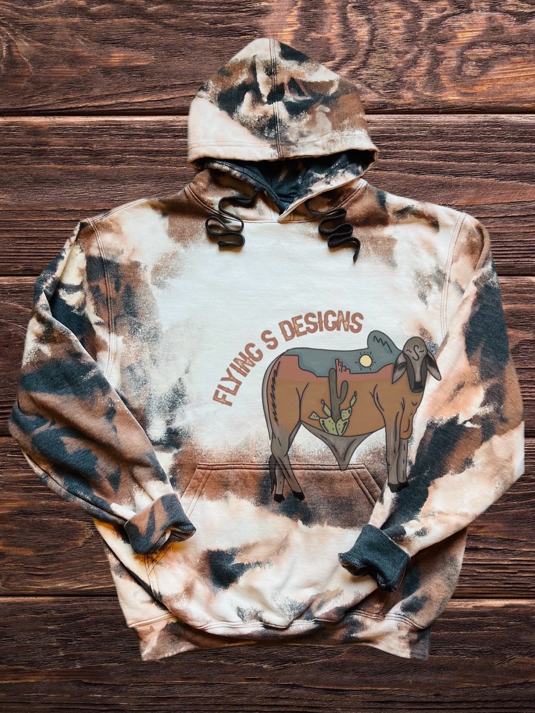 Bleach Cowhide Shirt Mock Upcowhide Mockup Bleach Cowhidecow Print