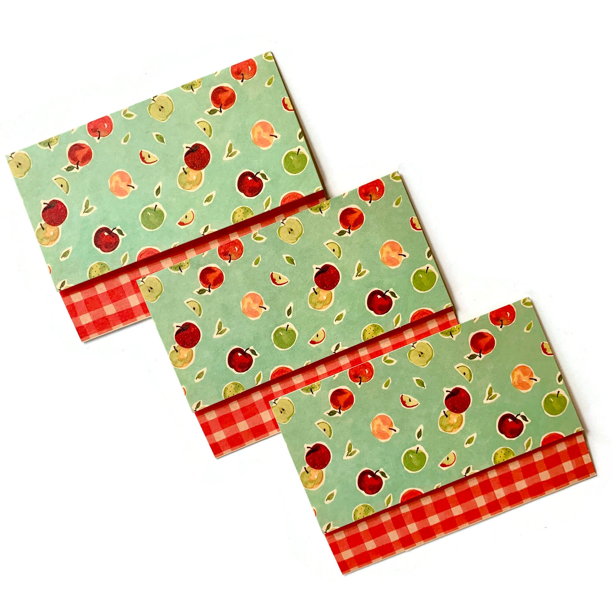 Set of 3 Vintage Hallmark postalettes Apples Etsy