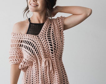 PDF Crochet Pattern for the Easy Breezy Swimsuit Coverup