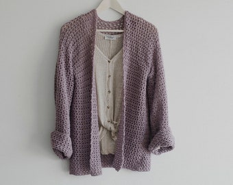 PDF Crochet Pattern for The Perfect Spring Sweater - Oversized Cardigan - Megmade with Love