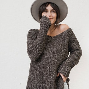 PDF Crochet Pattern for The Home Girl Sweater image 1
