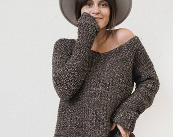 PDF Crochet Pattern for The Home Girl Sweater