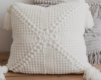 PDF Crochet Pattern for The Crochet Cottage Pillow - Megmade with Love