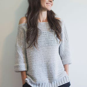 PDF Crochet Pattern for the Homebody Sweater - Pullover