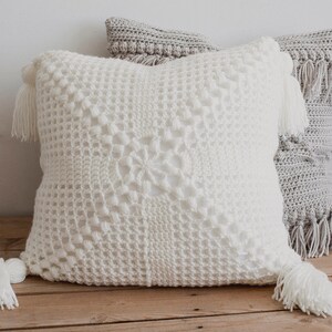 PDF Crochet Pattern for The Crochet Cottage Pillow - Megmade with Love image 1