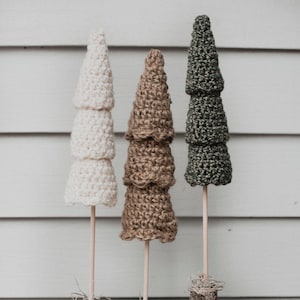 PDF Crochet Pattern for the Rustic Christmas Tree Set - Megmade with Love