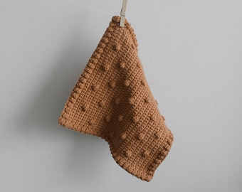 PDF Crochet Pattern for a Dotted Rustic Washcloth - Megmade with Love