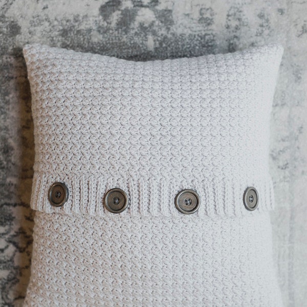 PDF Crochet Pattern for the Pillow Cardigan - Pillow Cover