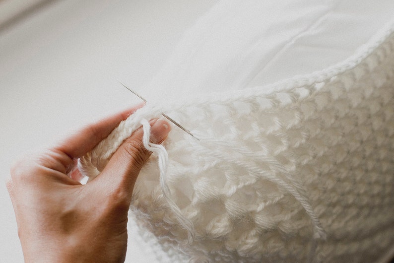 PDF Crochet Pattern for The Crochet Cottage Pillow - Megmade with Love image 5
