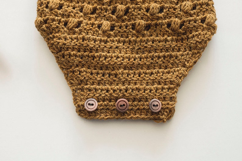 PDF Crochet Pattern for the Butterscotch Baby Onesie Megmade with Love image 6