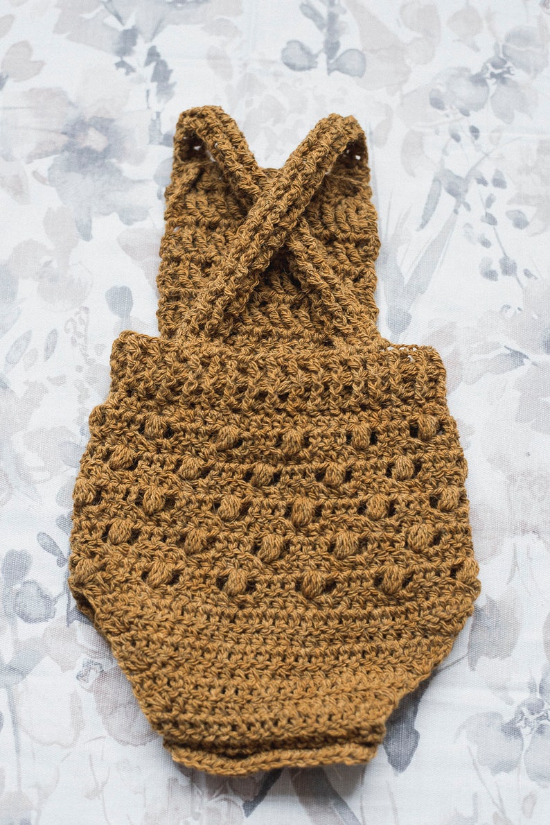 PDF Crochet Pattern for the Butterscotch Baby Onesie Megmade with Love image 5