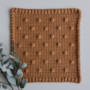 PDF Crochet Pattern for a Dotted Rustic Washcloth Megmade with Love image 3