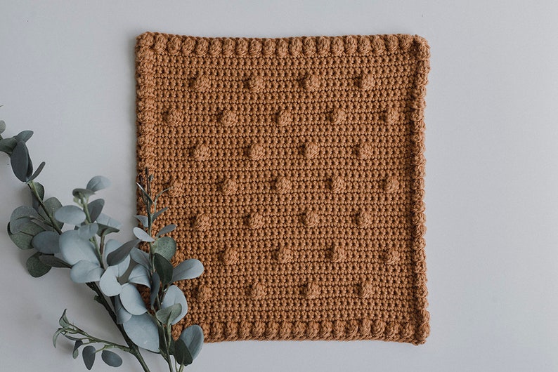 PDF Crochet Pattern for a Dotted Rustic Washcloth Megmade with Love image 3
